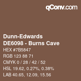 Color code: Dunn-Edwards - DE6098 - Burns Cave | qconv.com