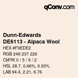 Código de color: Dunn-Edwards - DE6113 - Alpaca Wool | qconv.com