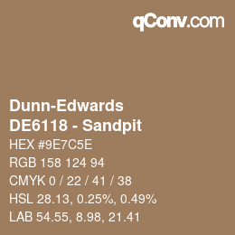 Color code: Dunn-Edwards - DE6118 - Sandpit | qconv.com