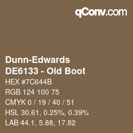 Farbcode: Dunn-Edwards - DE6133 - Old Boot | qconv.com