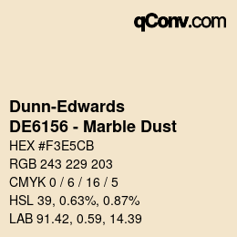 カラーコード: Dunn-Edwards - DE6156 - Marble Dust | qconv.com