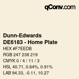 カラーコード: Dunn-Edwards - DE6183 - Home Plate | qconv.com