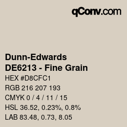 Color code: Dunn-Edwards - DE6213 - Fine Grain | qconv.com