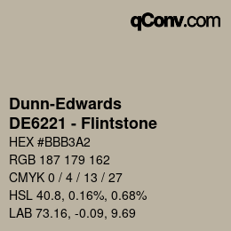 カラーコード: Dunn-Edwards - DE6221 - Flintstone | qconv.com