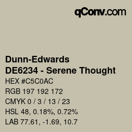 Farbcode: Dunn-Edwards - DE6234 - Serene Thought | qconv.com
