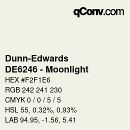 カラーコード: Dunn-Edwards - DE6246 - Moonlight | qconv.com