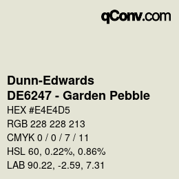 Color code: Dunn-Edwards - DE6247 - Garden Pebble | qconv.com