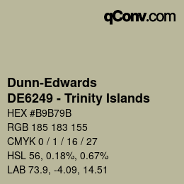 Color code: Dunn-Edwards - DE6249 - Trinity Islands | qconv.com