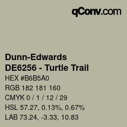 Farbcode: Dunn-Edwards - DE6256 - Turtle Trail | qconv.com