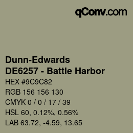 Color code: Dunn-Edwards - DE6257 - Battle Harbor | qconv.com
