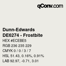 Color code: Dunn-Edwards - DE6274 - Frostbite | qconv.com