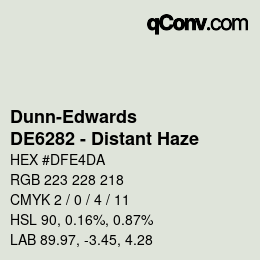 カラーコード: Dunn-Edwards - DE6282 - Distant Haze | qconv.com