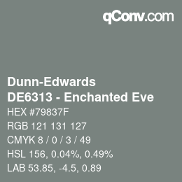 Color code: Dunn-Edwards - DE6313 - Enchanted Eve | qconv.com