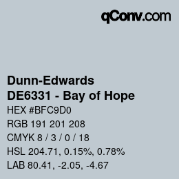 Color code: Dunn-Edwards - DE6331 - Bay of Hope | qconv.com