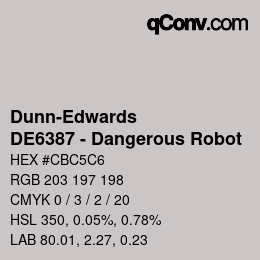 Code couleur: Dunn-Edwards - DE6387 - Dangerous Robot | qconv.com
