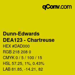 Code couleur: Dunn-Edwards - DEA123 - Chartreuse | qconv.com