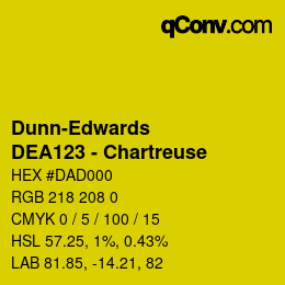 カラーコード: Dunn-Edwards - DEA123 - Chartreuse | qconv.com