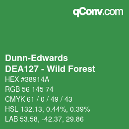 Código de color: Dunn-Edwards - DEA127 - Wild Forest | qconv.com