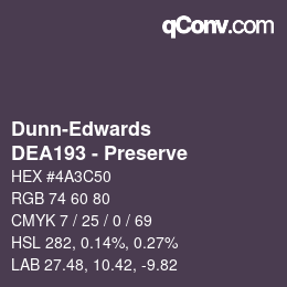 カラーコード: Dunn-Edwards - DEA193 - Preserve | qconv.com