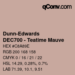Color code: Dunn-Edwards - DEC700 - Teatime Mauve | qconv.com