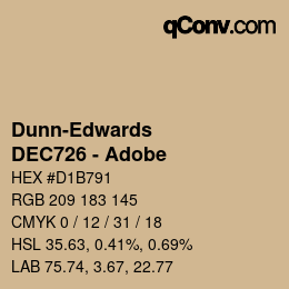 Color code: Dunn-Edwards - DEC726 - Adobe | qconv.com