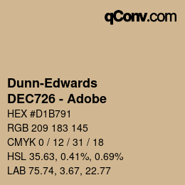 Código de color: Dunn-Edwards - DEC726 - Adobe | qconv.com
