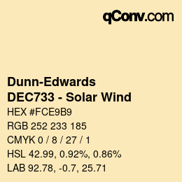 Color code: Dunn-Edwards - DEC733 - Solar Wind  | qconv.com