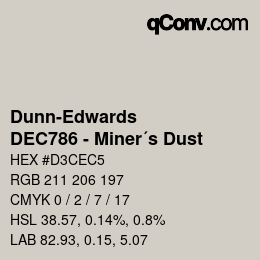カラーコード: Dunn-Edwards - DEC786 - Miner´s Dust | qconv.com