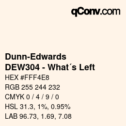 Color code: Dunn-Edwards - DEW304 - What´s Left | qconv.com