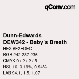 Color code: Dunn-Edwards - DEW342 - Baby´s Breath | qconv.com