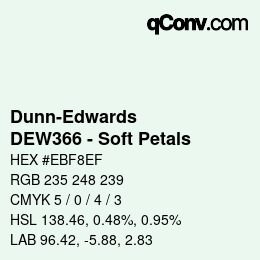 カラーコード: Dunn-Edwards - DEW366 - Soft Petals | qconv.com