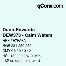 Color code: Dunn-Edwards - DEW373 - Calm Waters | qconv.com