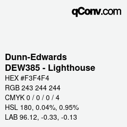 カラーコード: Dunn-Edwards - DEW385 - Lighthouse | qconv.com