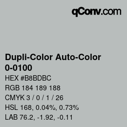 Farbcode: Dupli-Color Auto-Color - 0-0100 | qconv.com