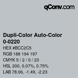 カラーコード: Dupli-Color Auto-Color - 0-0220 | qconv.com