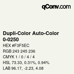 Farbcode: Dupli-Color Auto-Color - 0-0250 | qconv.com