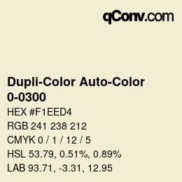 Farbcode: Dupli-Color Auto-Color - 0-0300 | qconv.com