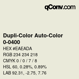 Farbcode: Dupli-Color Auto-Color - 0-0400 | qconv.com