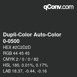 カラーコード: Dupli-Color Auto-Color - 0-0500 | qconv.com