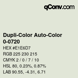 Farbcode: Dupli-Color Auto-Color - 0-0720 | qconv.com