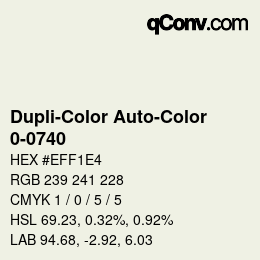 Farbcode: Dupli-Color Auto-Color - 0-0740 | qconv.com