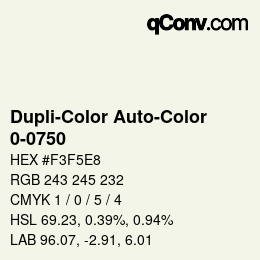 カラーコード: Dupli-Color Auto-Color - 0-0750 | qconv.com