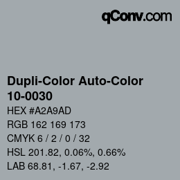 Color code: Dupli-Color Auto-Color - 10-0030 | qconv.com