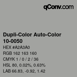 Farbcode: Dupli-Color Auto-Color - 10-0050 | qconv.com