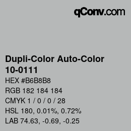 Color code: Dupli-Color Auto-Color - 10-0111 | qconv.com