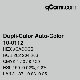 Farbcode: Dupli-Color Auto-Color - 10-0112 | qconv.com