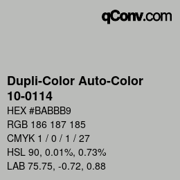 Farbcode: Dupli-Color Auto-Color - 10-0114 | qconv.com