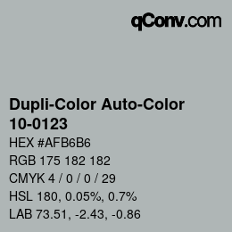 Código de color: Dupli-Color Auto-Color - 10-0123 | qconv.com