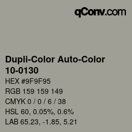 Code couleur: Dupli-Color Auto-Color - 10-0130 | qconv.com