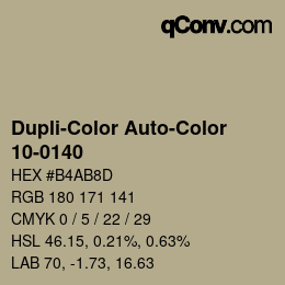 Color code: Dupli-Color Auto-Color - 10-0140 | qconv.com